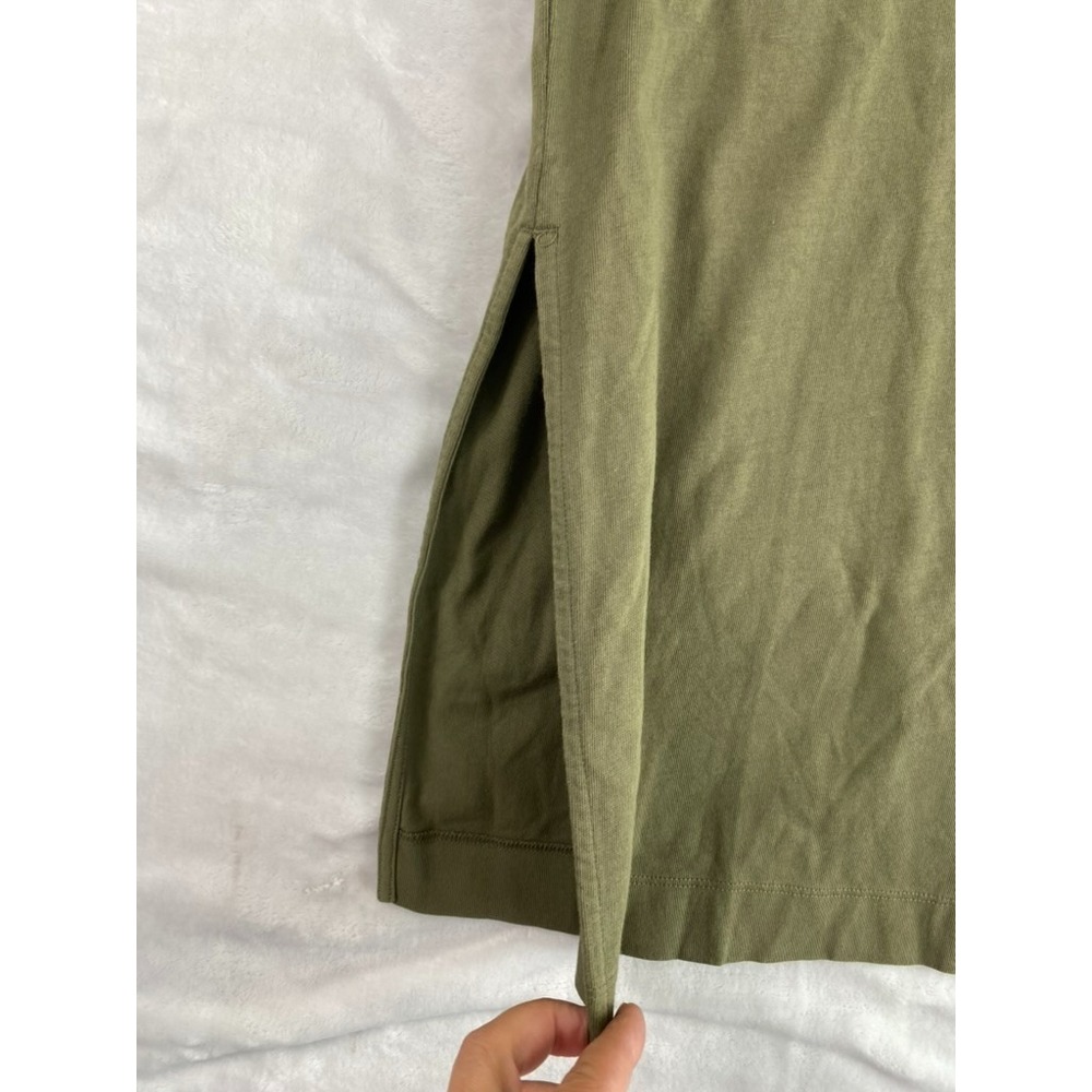NWOT Everlane The Weekend Tank Dress Sz S Kalamata Green 100% Organic Cotton - Picture 4 of 11